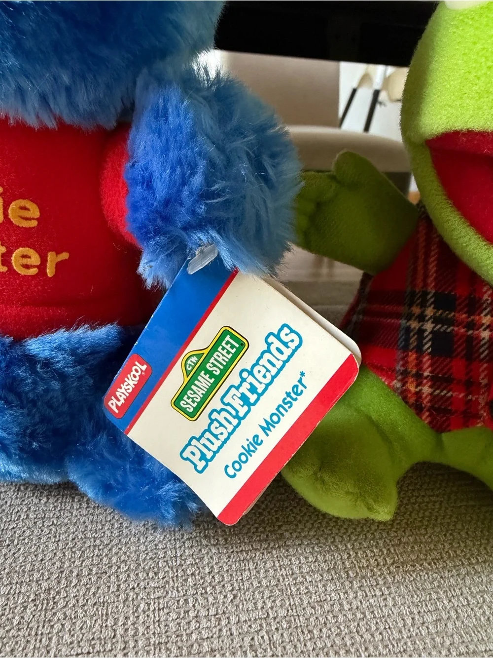 Vintage 80s Jim Henson Plush Bundle - Cookie Monster, Baby Kermit & Baby Fozzie